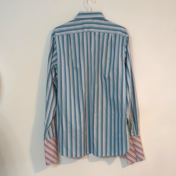 Ted Baker French cuff button down Sz 16/40.5 - Picture 4 of 6